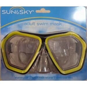 Sun & Sky Adult Swim Mask - Yellow